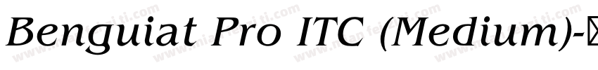 Benguiat Pro ITC (Medium)字体转换